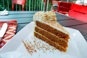 Sage's famous Carrot Cake at Great Sage in Clarksville