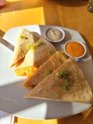 Pierogi quesadilla at Great Sage in Clarksville