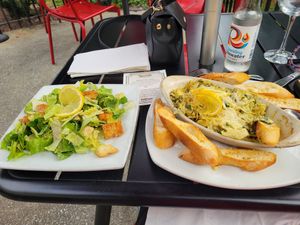 Caesar Salad and Artichoke Spinach Dip at Great Sage in Clarksville