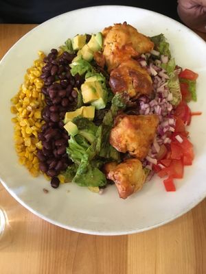 chopped salad with buffalo cauliflower at Great Sage in Clarksville