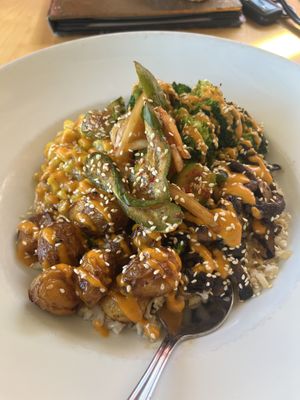 Bulgogi mushrooms (my fave) 🤍🌱  at Great Sage in Clarksville