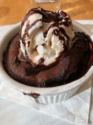 Chocolate Lava Cake with Coconut Milk Ice Cream  at Great Sage in Clarksville