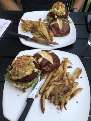 Summer beet burgers   at Great Sage in Clarksville