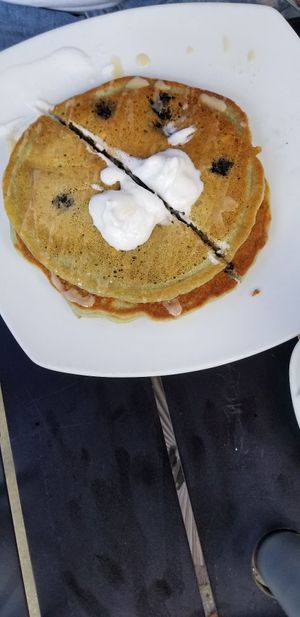Blueberry pancakes at Great Sage in Clarksville
