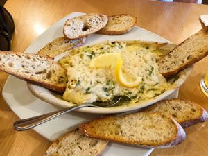 Spinach artichoke dip  at Great Sage in Clarksville