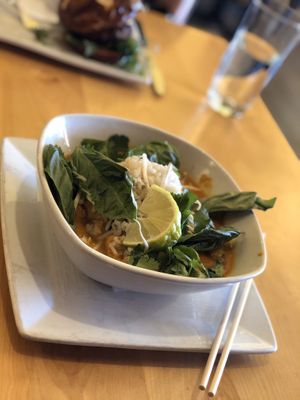 Sweet potato curry. Banging good flavors. Ask for hot sauce if you need a little extra spice! at Great Sage in Clarksville