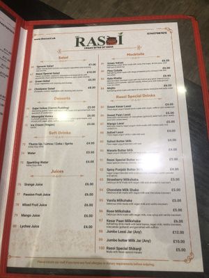   at The Rasoi in London