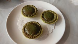 green tea tart  at Zǎozǐ Shù - Vegetarian Life Style - Yuanshen in Shanghai