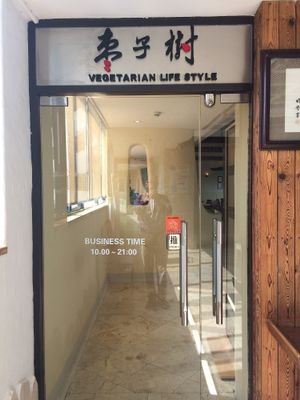 Entrance door at Zǎozǐ Shù - Vegetarian Life Style - Yuanshen in Shanghai