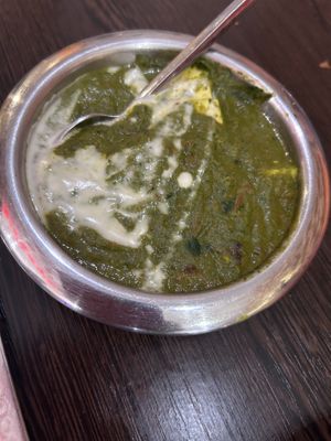 Palak paneer  at Annavilaas in Amsterdam