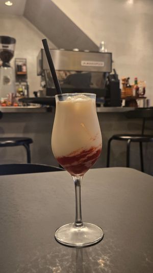 Strawberry milk at Maze in Osaka