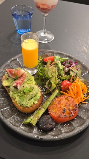 Vegan plate at Maze in Osaka
