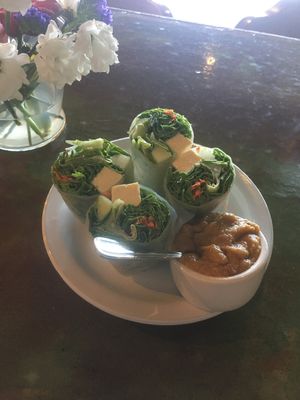 Tofu Salad Rolls  at Thai Us Up in Seaside