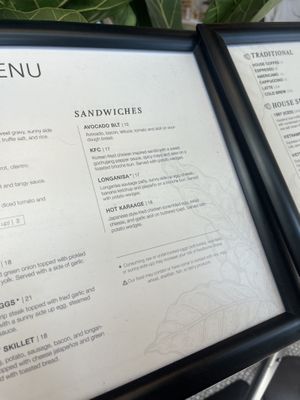 Menú 9 May 2025  at 18 Grams Coffee Roasters in Sacramento