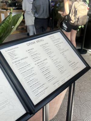 Menú 9 May 2025  at 18 Grams Coffee Roasters in Sacramento