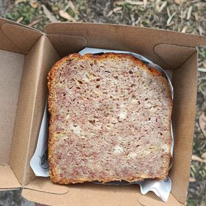 Vegan and gf banana bread - untoasted here but moist and soft!!! at 1 in 20 in The Basin