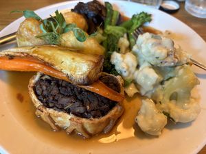 Sunday roast (comes with bottomless veg!)  at The Oxford Blue in Oxford