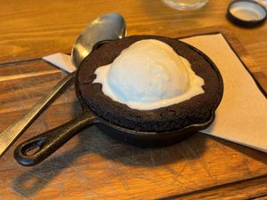 Chocolate cookie dough skillet  at The Oxford Blue in Oxford