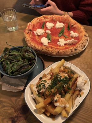 Pizza, Padron peppers and Poutine  at The Oxford Blue in Oxford