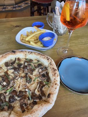 Forager pizza & fries  at The Oxford Blue in Oxford