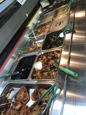 Hot vegan bar  at Roots Market in Clarksville