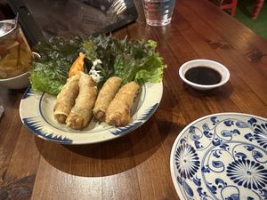 Spring rolls  at AOBABA Himeji in Himeji