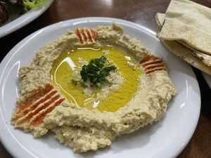 Hummus   at Al Chaer in Sao Paulo