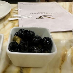 Complimentary Olives  at Yara in Alderley Edge