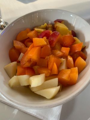 Fruit salad at Il Lughino in Milan