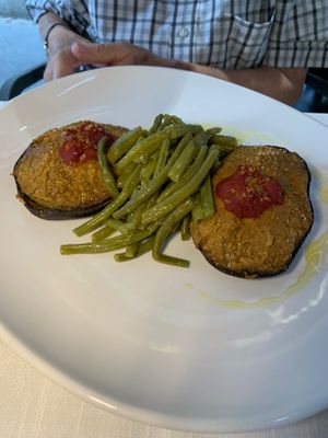 Eggplant at Il Lughino in Milan