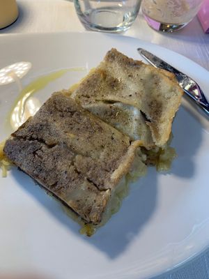 Lasagna at Il Lughino in Milan