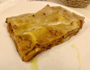 Soya lasagna   at Il Lughino in Milan