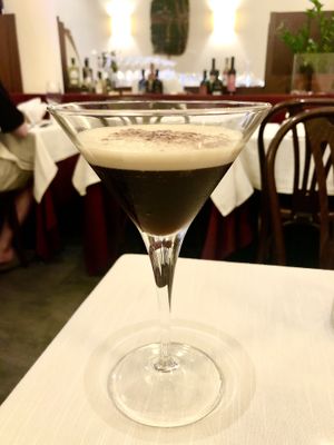 Amaretto shaken coffee  at Il Lughino in Milan