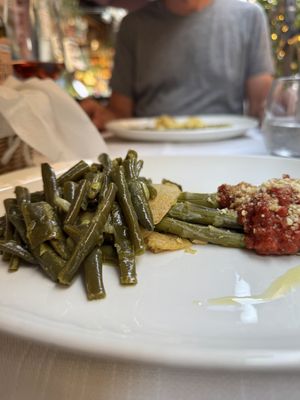 Secondo: Spargel, grüne Bohnen und Kichererbsen Crêpe   at Il Lughino in Milan