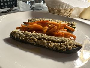 Stuffed zucchini   at Il Lughino in Milan