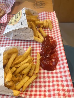 French fries   at Burger Van Bistro in Bucharest