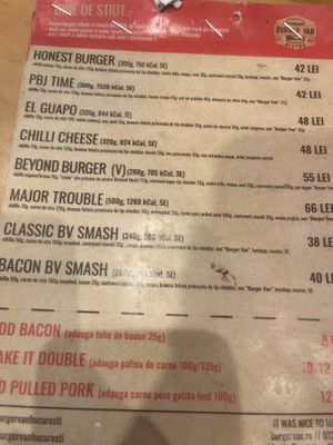   at Burger Van Bistro in Bucharest