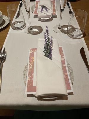 Table presentation   at The Fitzwilliam Hotel Belfast in Belfast