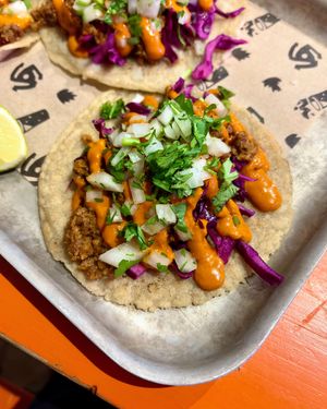 Vegan Chorizo Tacos  at Overdraft in Southampton