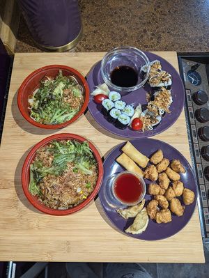 Vegan dishes from Kohaku at Kohaku Vegan Sushi  in Sheffield