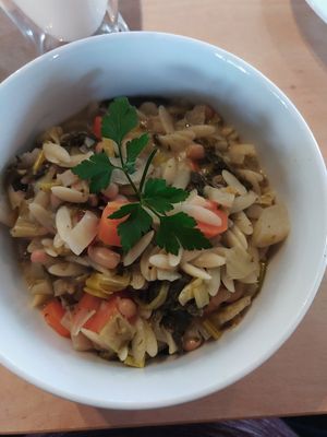 Orzo-Nudelsuppe at Cafe Luk in Dresden