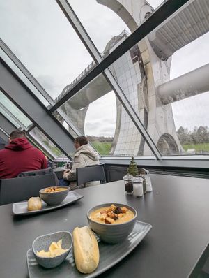  at The Cafe Falkirk Wheel in Falkirk