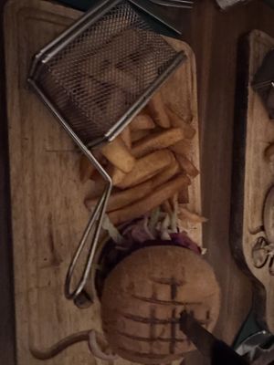 No moo burger   at The Cactus Diner in Scarborough