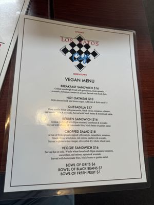   at Los Gatos Cafe in Los Gatos