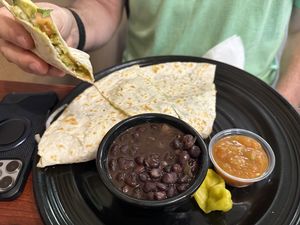 Quesadilla with no cheese    at Los Gatos Cafe in Los Gatos