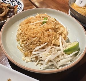 Pad Thai with steamed tofu  at Onedee Thai  in Queens