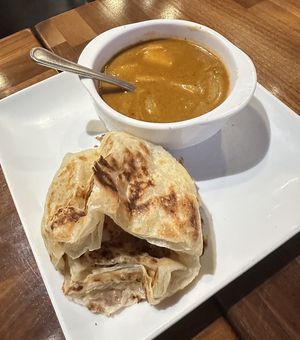 Roti massaman curry (appetizer)  at Onedee Thai  in Queens