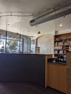 Cozy, well-lit interior at Catahoula Coffee Co in Richmond