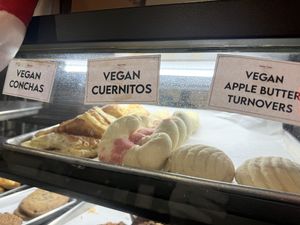 Vegan concha, cuernito, turnover   at Catahoula Coffee Co in Richmond