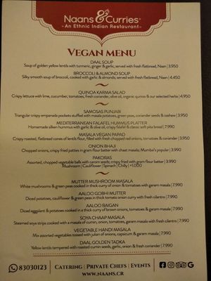  at Naans & Curries  in Tamarindo